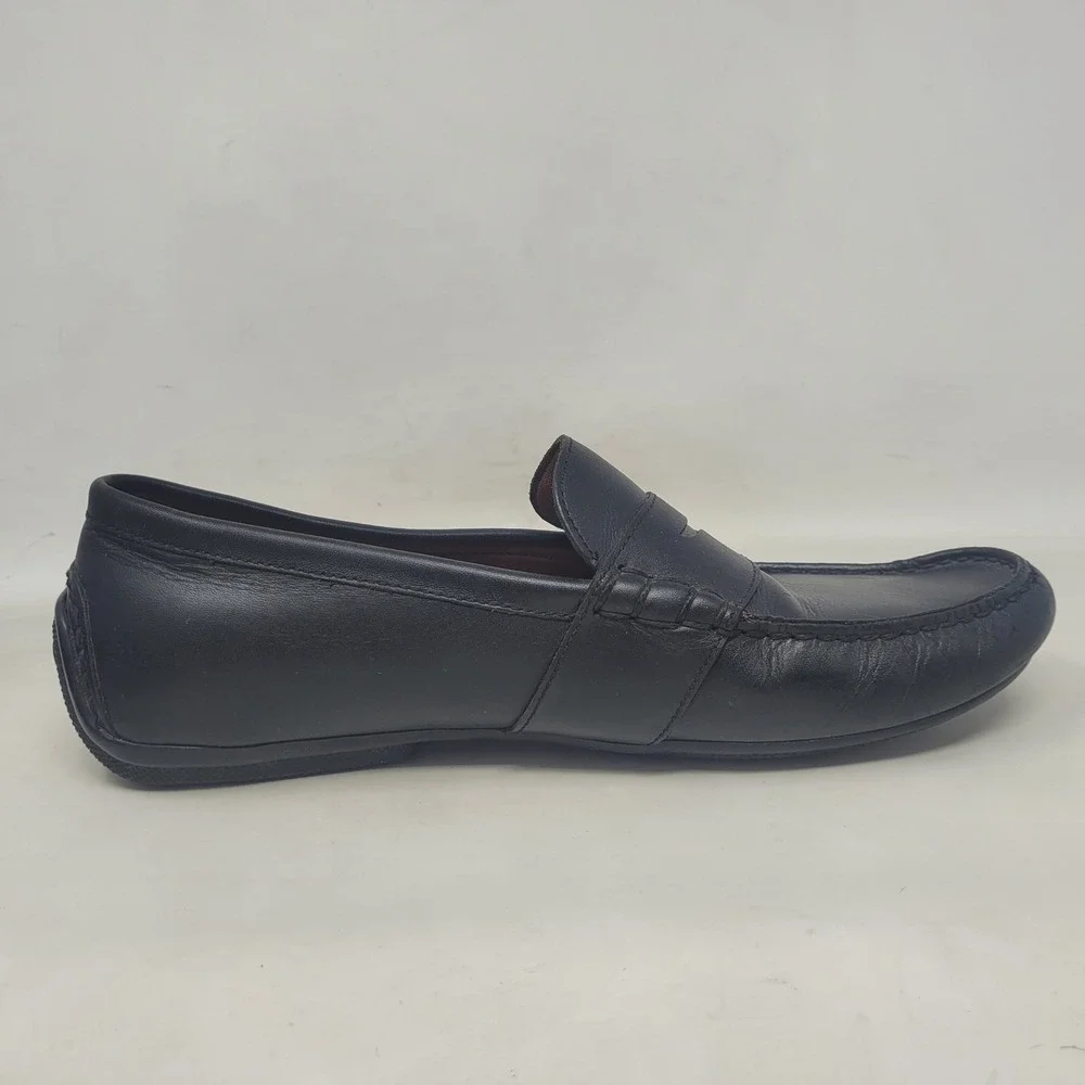 Polo Ralph Lauren Loafers 10.5D Black Leather Driver Reynold Preppy Old Money